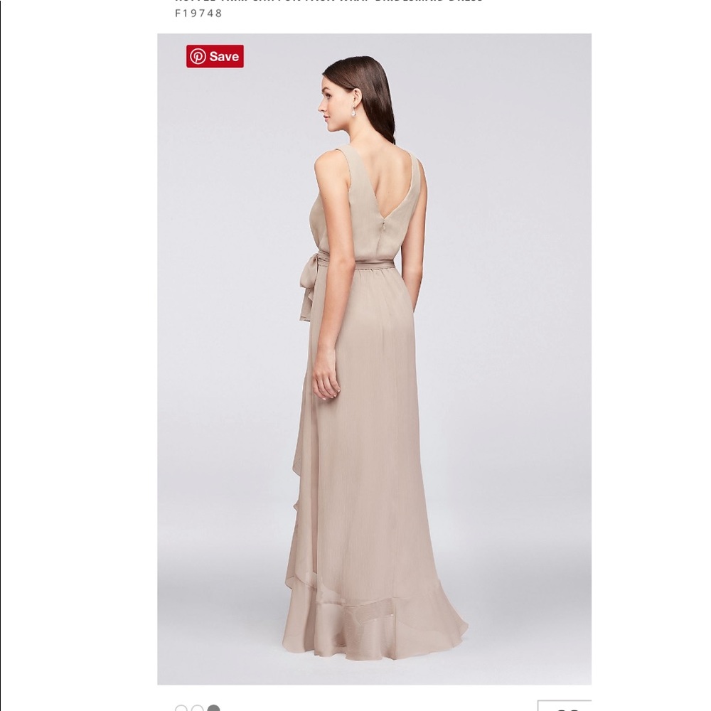 David’s Bridal Wine Bridesmaid Dress - Picture 2 of 11